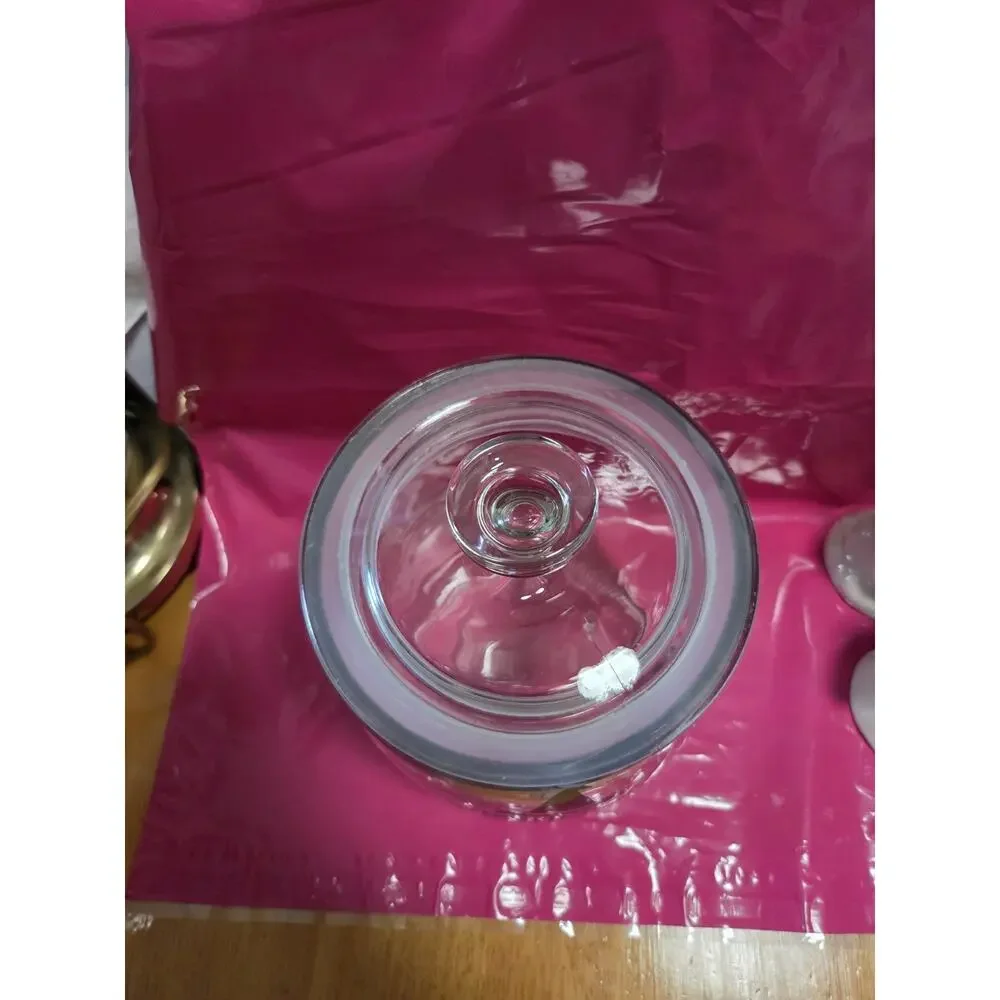 Trick or Treat Halloween Glass Canister Candy Jar
